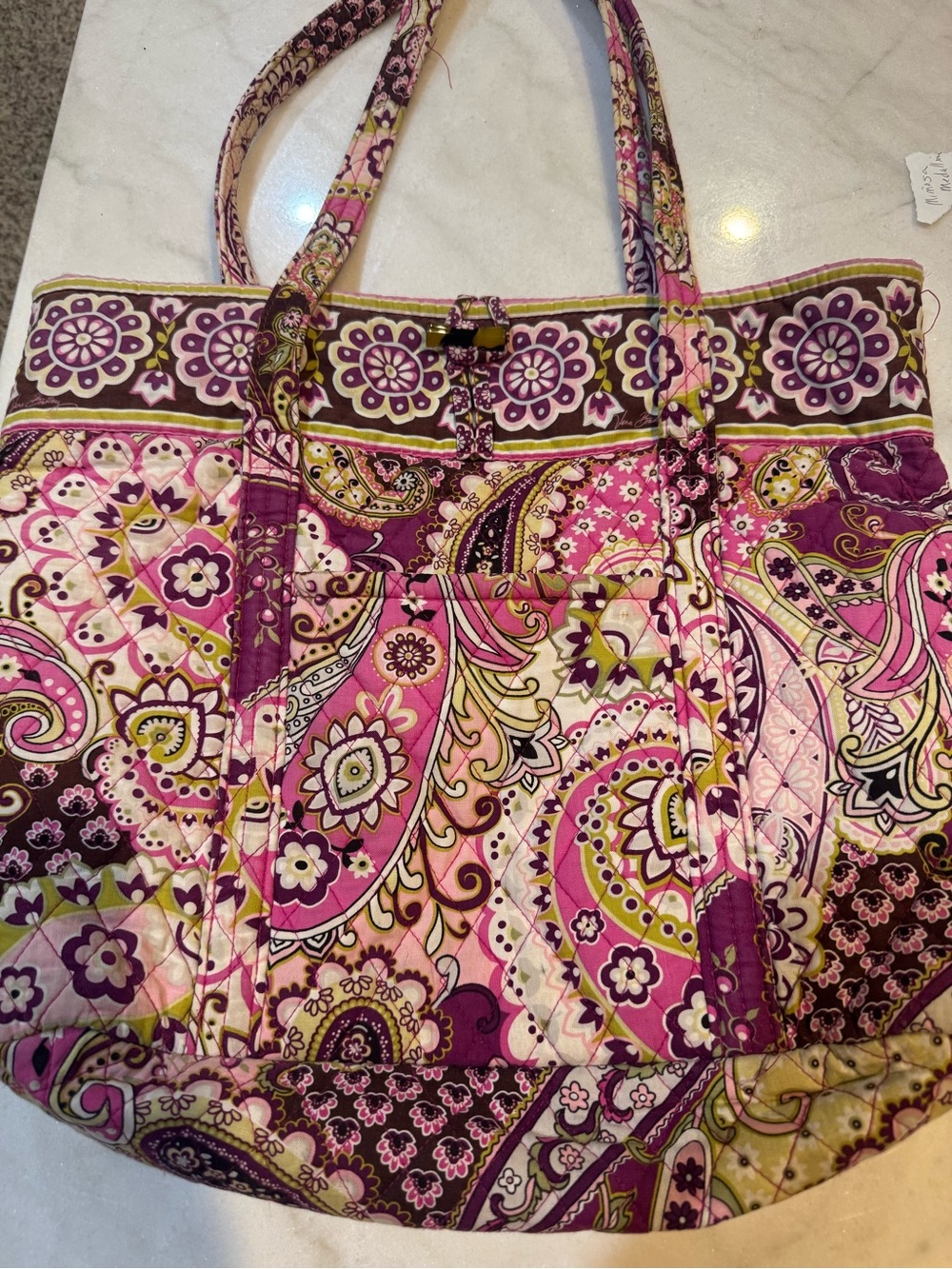 Vera Bradley Retired 2012 “Very Berry Paisley” Vera Tote